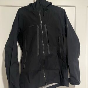 Mammut Men's Black Waterproof Hooded Jacket